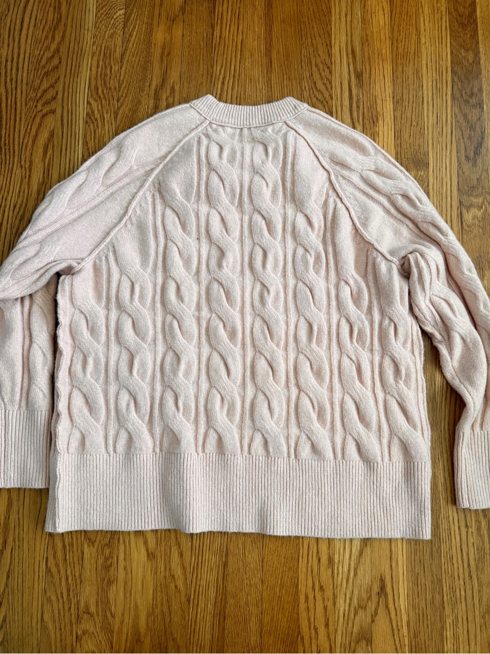 Aerie pink oversized soft cable knit sweater XS - Picture 9 of 11